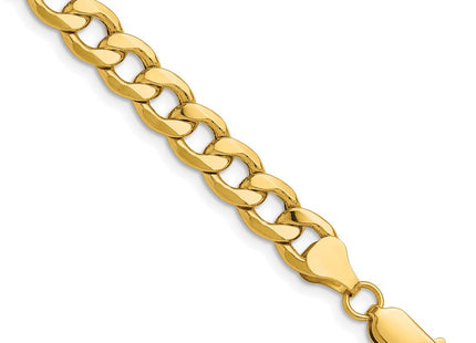 14K gold curb link chain