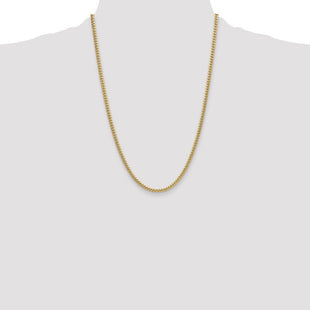 14k Semi-Solid Miami Cuban Chain (Style BC199-24)