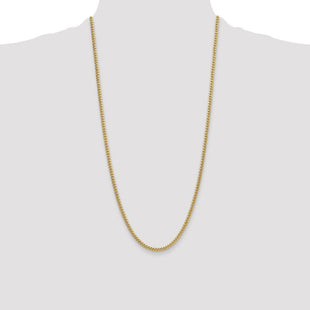 14k Semi-Solid Miami Cuban Chain (Style BC199-28)