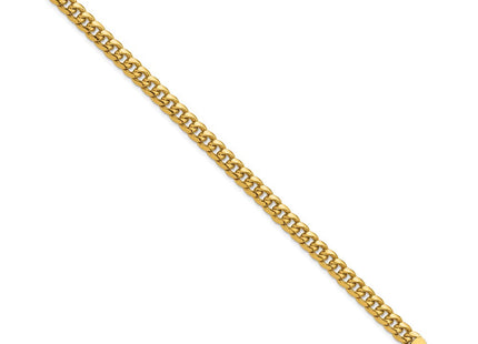 14k Semi-Solid Miami Cuban Chain (Style BC201-7)