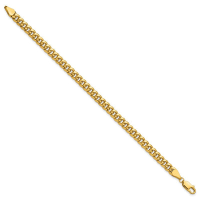 14K Semi-Solid Miami Cuban Chain, 7 x 5.25mm