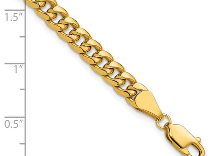14k Semi-Solid Miami Cuban Chain (Style BC201-7)