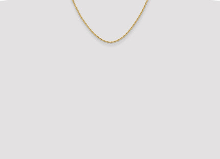 14K Yellow Gold Semi-Solid Rope Chain (Style BC202-18)