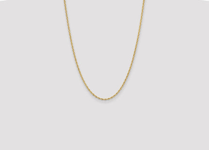 14K Yellow Gold Semi-Solid Rope Chain (Style BC202-24)