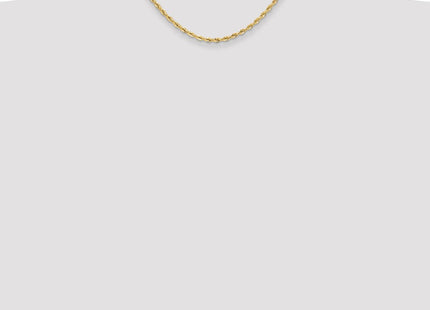 14K Yellow Gold Semi-Solid Rope Chain (Style BC203-16)