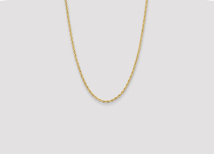 14K Yellow Gold Semi-Solid Rope Chain (Style BC203-24)