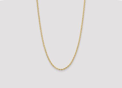 14K Yellow Gold Semi-Solid Rope Chain (Style BC203-26)