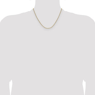 14k Semi-Solid Beveled Paperclip Chain (Style BC206-18)