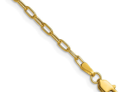 14k Semi-Solid Beveled Paperclip Chain (Style BC206-8)