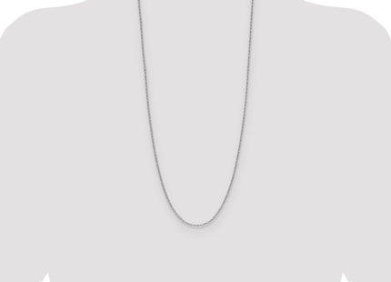 14k White Gold Semi-Solid Beveled Paperclip Chain (Style BC206W-30)