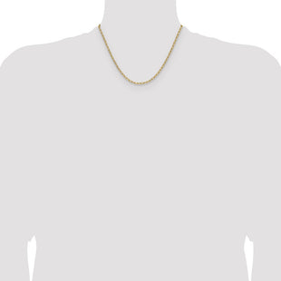 14k Semi-Solid Beveled Paperclip Chain (Style BC207-18)