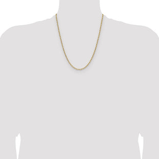 14k Semi-Solid Beveled Paperclip Chain (Style BC207-22)