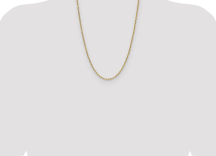 14k Semi-Solid Beveled Paperclip Chain (Style BC207-24)