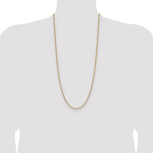 14k Semi-Solid Beveled Paperclip Chain (Style BC207-30)