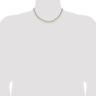 14k Semi-Solid Beveled Paperclip Chain (Style BC208-16)