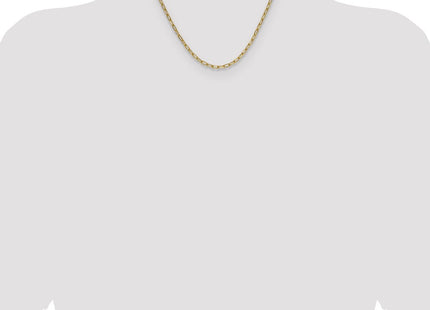 14k Semi-Solid Beveled Paperclip Chain (Style BC208-18)