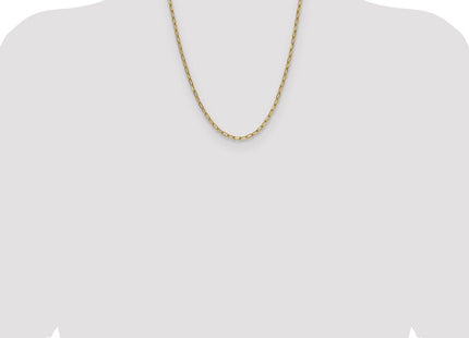 14k Semi-Solid Beveled Paperclip Chain (Style BC208-22)