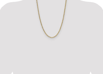14k Semi-Solid Beveled Paperclip Chain (Style BC208-24)
