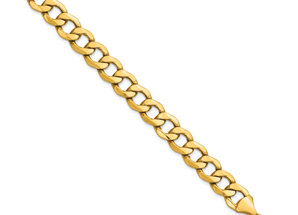 14k Semi-Solid Curb Chain, 7 x 11.3mm