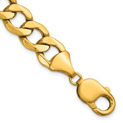 14K Semi-Solid Curb Chain, 7 x 11.3mm