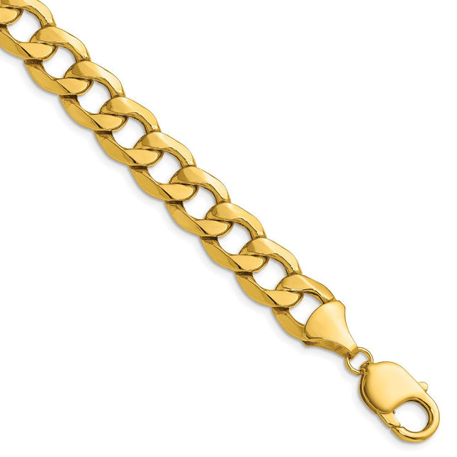 14K gold curb link chain