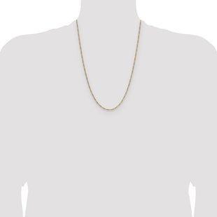 14k Semi-Solid Figaro Chain (Style BC210-24)