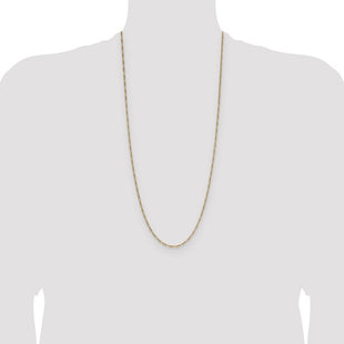 14k Semi-Solid Figaro Chain (Style BC210-30)