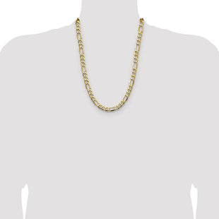 14k Semi-Solid Figaro Chain (Style BC211-24)