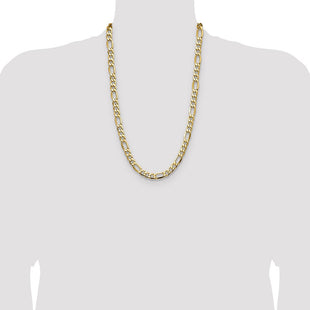 14k Semi-Solid Figaro Chain (Style BC211-26)