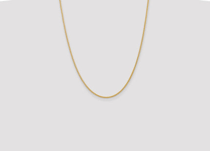 14K gold wheat link anklet