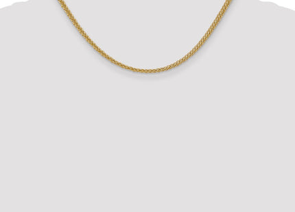 14K Semi-Solid 3-Wire Wheat with Lobster Clasp Chain (Style BC77-16)