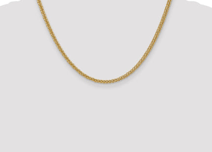 14K Semi-Solid 3-Wire Wheat with Lobster Clasp Chain (Style BC77-18)