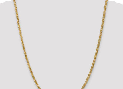 14K Semi-Solid 3-Wire Wheat with Lobster Clasp Chain (Style BC77-24)
