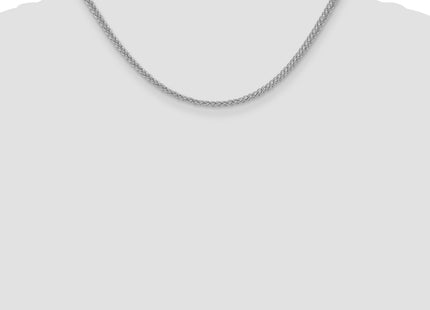14k WG Semi-solid 3-Wire Wheat Chain