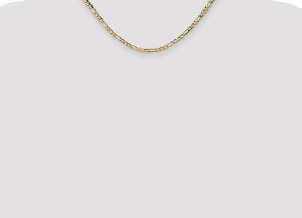 14K Semi-Solid Figaro with Lobster Clasp Chain (Style BC93-16)