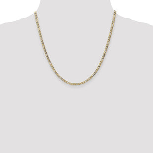 14K Semi-Solid Figaro with Lobster Clasp Chain (Style BC93-20)