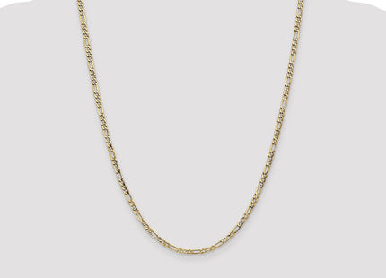 14K Semi-Solid Figaro with Lobster Clasp Chain (Style BC93-24)