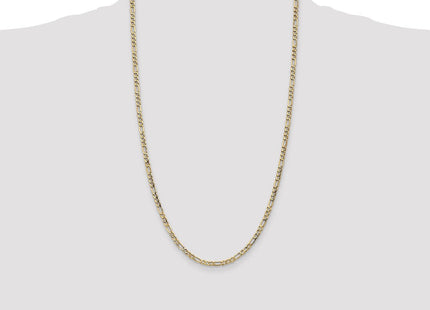 14K Semi-Solid Figaro with Lobster Clasp Chain (Style BC93-26)