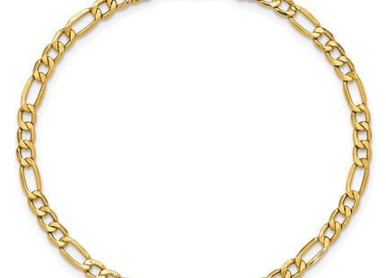 14K Semi-Solid Figaro with Lobster Clasp Bracelet (Style BC93-7)