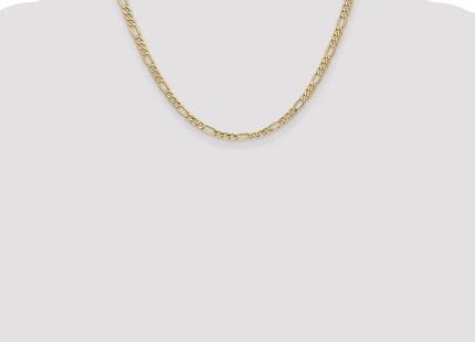 14K Semi-Solid Figaro with Lobster Clasp Chain (Style BC94-18)