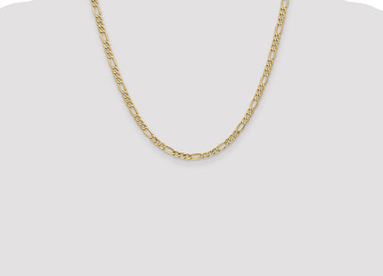 14K Semi-Solid Figaro with Lobster Clasp Chain (Style BC94-20)
