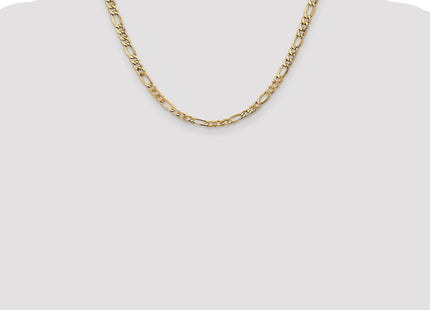 14K Semi-Solid Figaro with Lobster Clasp Chain (Style BC95-18)