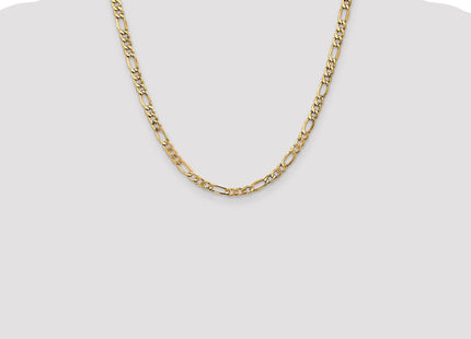 14K Semi-Solid Figaro with Lobster Clasp Chain (Style BC95-20)