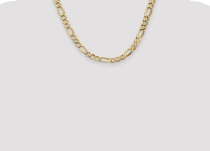 14K Semi-Solid Figaro with Lobster Clasp Chain (Style BC97-18)