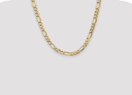 14K Semi-Solid Figaro with Lobster Clasp Chain (Style BC97-20)