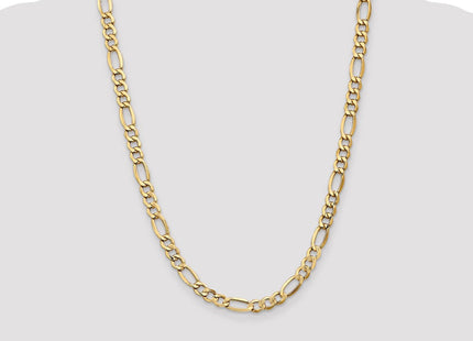 14K Semi-Solid Figaro with Lobster Clasp Chain (Style BC97-24)