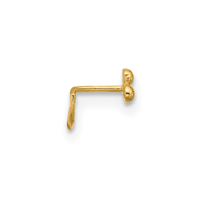 14K 22 Gauge Polished Nose Ring Body Jewelry