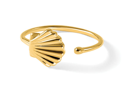 14k 20 Gauge Scallop Shell Nose Ring / Ear Cuff