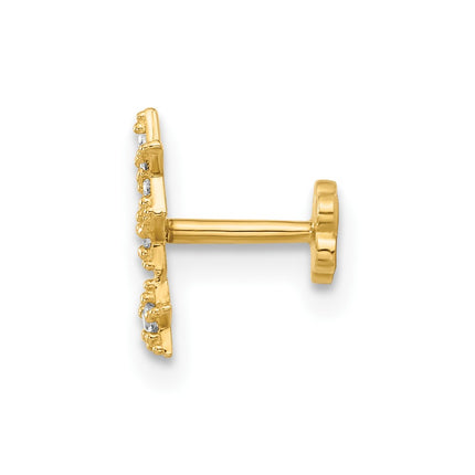 14k Yellow Gold Jewelry Style BD250 - Classique Jewelry Inc.