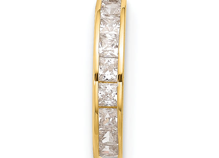 14k 18 Gauge Polished CZ Hinged Cartilage Ring